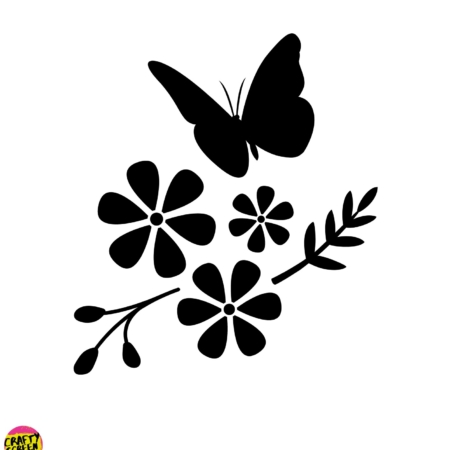 Crafty screen butterfly stencil