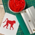 Baboon bum red swatch