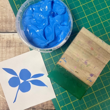 blueberry blue waterbased ink swatch