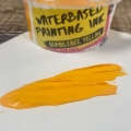 Bumblebee Yellow Waterbased ink with colour and tub