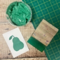 pear waterbased ink with swatch