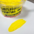 Quacking Yellow Waterbased Ink, tub with colour swatch