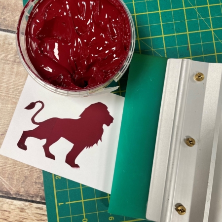 roaring red swatch flat lay