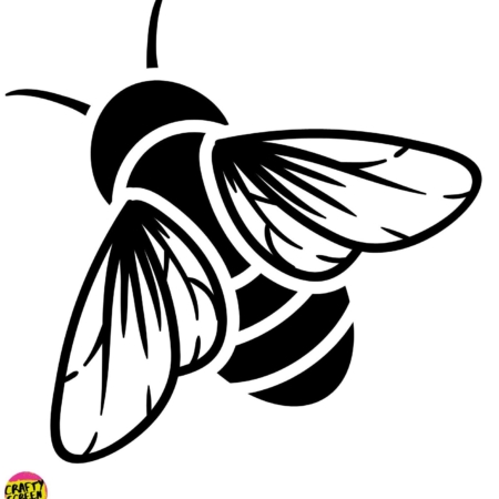 Bumble bee Stencil Template