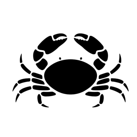 Crab Stencil Template