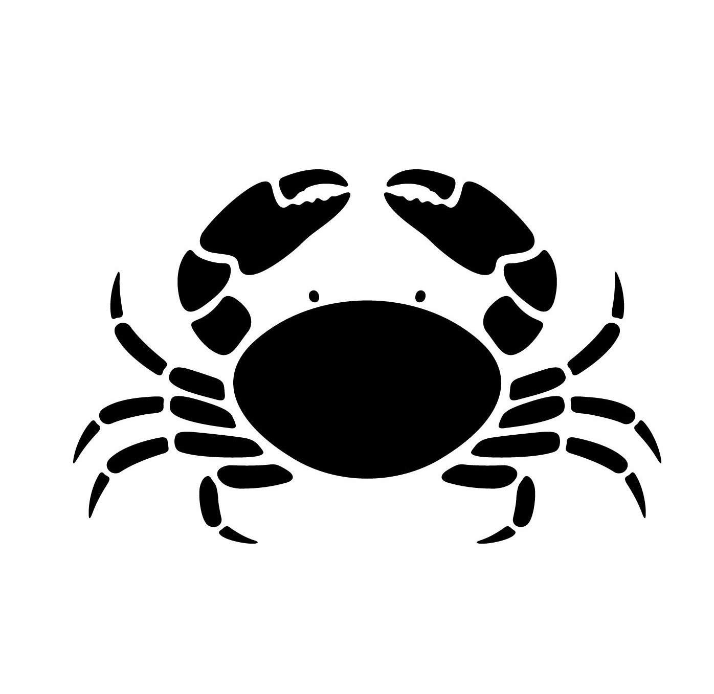 Crab Stencil Template Crafty Screen