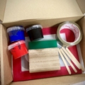 photo of super star kit with box lid open and contents